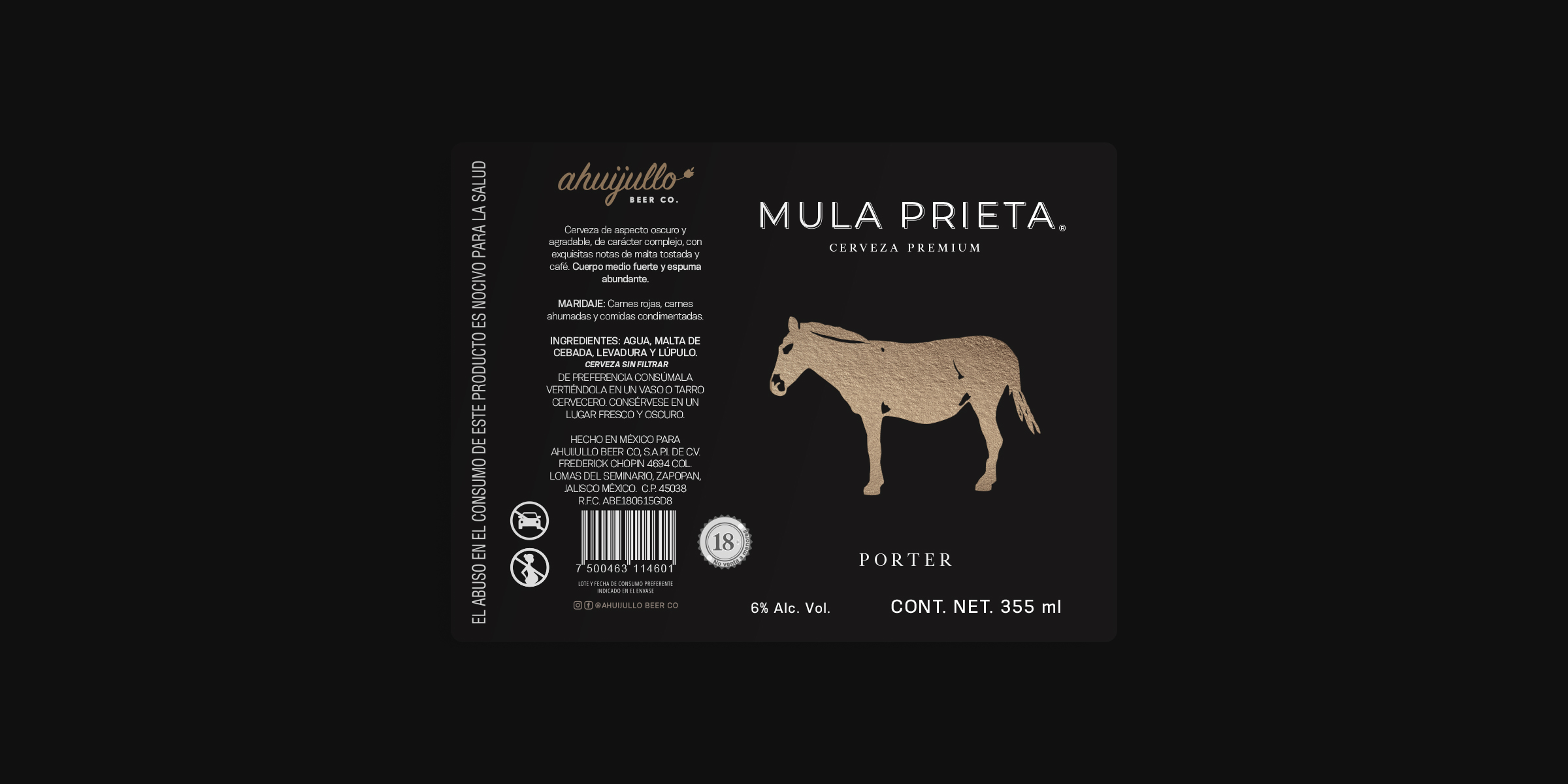 Francia Serrano Studio PortafolioCERVEZA ARTESANAL AHUIJULLO